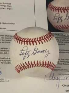 Lefty Gomez Signed OAL Baseball JSA Full Letter Hall of Fame Yankees - Picture 1 of 7