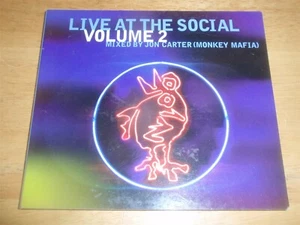 Jon Carter Monkey Mafia Live At The Social Volume 2 Music Audio CD 1996 21-Track - Picture 1 of 3