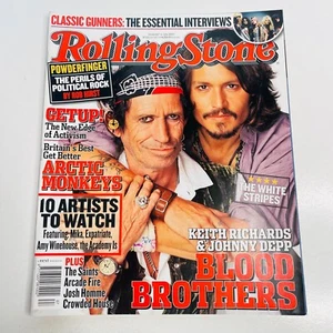 Johnny Depp & Keith Richards- Rolling Stone Magazine Issue 667 July 2007 - Picture 1 of 10