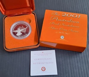 2001 Australia Kookaburra 1 oz Silver (.999) $1 Proof coin - Picture 1 of 5