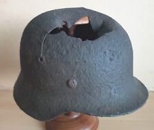 WW2 German Wehrmacht Blasted Helmet Shell found Inland from D-Day's 'Gold Beach'