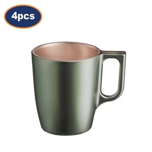 Kaffeebecher Set Luminarc Flashy Tempered Green Glas 250ml Tasse Tee Heißgetränke 4tlg - Bild 1 von 5