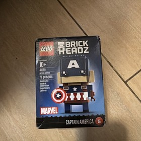 Lego Marvel Brickheadz- Captain America (41589)- New- Ships Fast