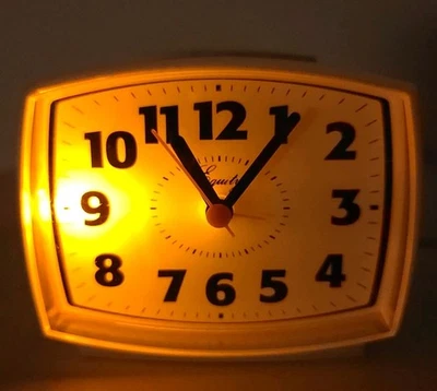 Equity Electric Silent Alarm Clock Model 33100 TESTED WORKS GREAT - Image 1 of 4