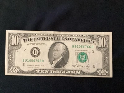 1981A $10 Note, Cir / B 91056766 B - Image 1 of 2