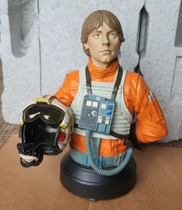 Luke Skywalker X-Wing Pilot Gear Star Wars Gentle Giant Mini Bust COA 2004 - Picture 1 of 18
