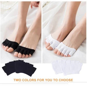 4 Pair Open Toe Socks Woman Miss Toeless for Women with Toes Separated - Picture 1 of 12