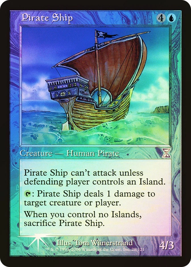 MTG FOIL Pirate Ship  - Time Spiral Timeshifted #028 - Image 1 of 1
