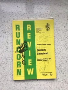 SIGNED Runcorn v Gateshead 2nd May 1981 - Signed By 6 - See Photo - Picture 1 of 1