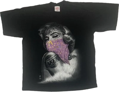 VINTAGE MARILYN MONROE KOBE BRYANT LOS ANGELES LA LAKERS T-SHIRT SIZE 2XL - Image 1 of 4
