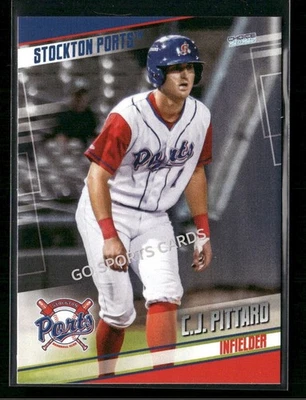 2025 Stockton Ports CJ Pittaro RC Rookie Athletics - Image 1 of 2
