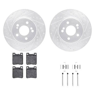 For Mercedes-Benz SL600 94-02 Brake Kit DFC EURO-KIT 5000+ Drilled & Slotted Foto 1 de 3