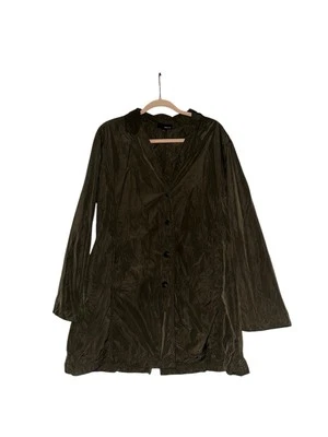 Chaqueta de Lluvia SUN KIM Talla L Longline Bolsillos Ligeros Lagenlook Boho Foto 1 de 4