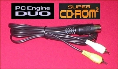 Cabo de TV Áudio e Vídeo AV para Japonês NEC PC Engine Duo e Super CD-ROM2 NOVO - Imagem 1 de 3