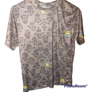 Camiseta Minion Despicable Me Gris Manga Corta Talla XL (14/16) Niño  - Imagen 1 de 5