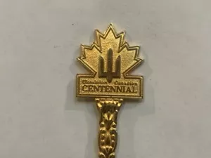 Ukrainian Canadian Centennial Logo Collectable Souvenir Spoon NZ - Picture 1 of 5
