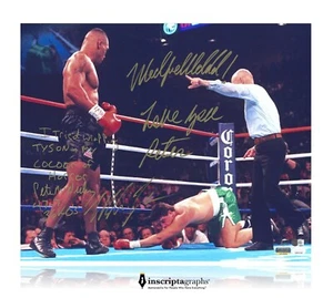 Mike Tyson / Peter McNeeley Dual Signed 16x20 Photo #D/10 Inscribed JSA COA RARE - Picture 1 of 5