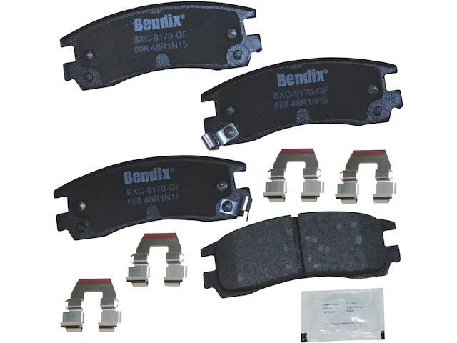 Para 1999-2005 Pontiac Grand Am conjunto de pastilhas de freio traseiras Bendix 28383SSDH 2000 2001 - Imagem 1 de 2