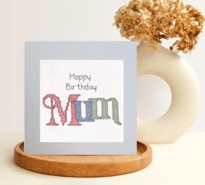 Mum Birthday Card - Cross Stitch Kit - Image 1 of 4