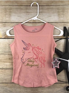 Dreamstar Girls Unicorn 3-Piece Sleeveless Top Size S(7/8) - Picture 1 of 10