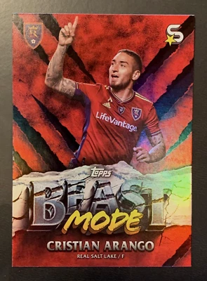 2024 Topps Superstars MLS #BM-14 | CRISTIAN ARANGO | RSL; Refractor Insert - Image 1 of 2