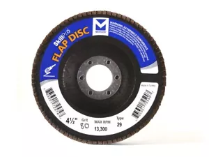 10 PACK MERCER SKILLPRO ZIRCONIA FLAP DISCS 4-1/2 X 7/8 80 GRIT #338080 - Picture 1 of 4