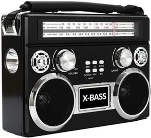 Radio de 3 bandas negra Supersonic SC-1097BT retro AM/FM/SW + Bluetooth + luz flash - Imagen 1 de 1
