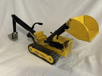 Vintage 1960s No. 534 Tonka Trencher Backhoe Loader Pressed Steel REDUCED PRICE - Image 1 of 4