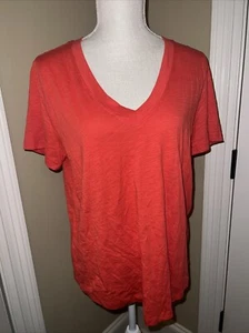 LOFT Damen T-Shirt mit V-Ausschnitt - Größe S - Neu mit Etikett - rot leicht - Bild 1 von 6