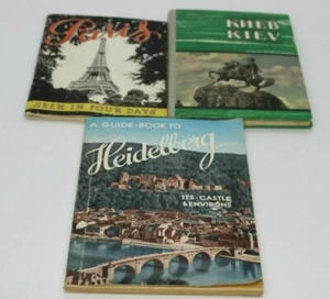 Paris Heidelberg Kiew Reiseführer 40er - 50er Jahre Lot 3 L. de Branges Borcia - Bild 1 von 4