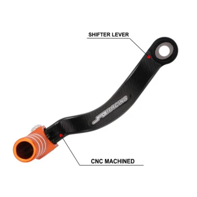 Motorcycle Shift Lever CNC For EXC400 450 SX450 FC450 XC-W500 Dirt Bike Orange - Image 1 of 4