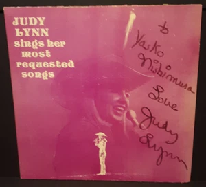 JUDY LYNN SINGS HER MOST REQUESTED SONGS SiGNED ViNYL LP RECORD ALBUM SUNSET - Picture 1 of 7