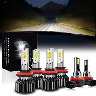 For Nissan Rogue 2014-2020 LED Headlight Hi/Low Beam Fog Light Bulbs Combo Kit - Изображение 1 из 4