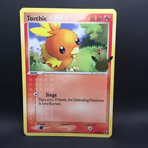 (FreeShipOvr$4)NM Jumbo Torchic Hoenn First Partner 25th Anniversary 74/109 - Picture 1 of 2