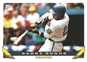 1993 Topps Baseball  #2 - Barry Bonds - Pittsburgh Pirates - Picture 1 of 2