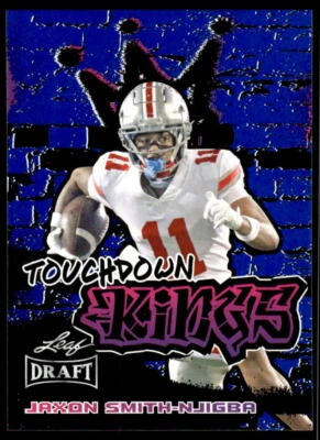 2023 Leaf Draft Blue  97 Jaxon Smith Njigba  TD Kings Rc - Image 1 of 2