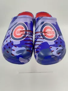 Chicago Cubs FOCO Ton Tarnmuster Clog (Schuhe) MLB Herren Größe 11-12 Neu mit Etikett kostenloser Versand - Bild 1 von 7
