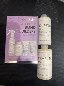 OLAPLEX BEST OF THE BOND BUILDERS KIT + SHAMPOO No 4, CONDITIONER No 5 LARGE 8.5 - Picture 1 of 1