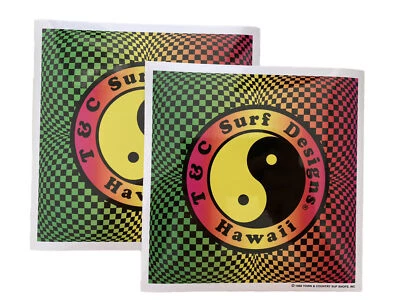 TOWN & COUNTRY HAWAII Town Country Surfboards STICKER Hawaii TIKI Surfing STICKER T&C HAWAII DECAL 241