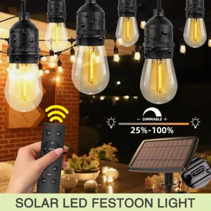 1/2/4 Pack Upgraded 48FT Solar String Lights with Remote Outdoor Xmas Wedding AU - Picture 1 of 21