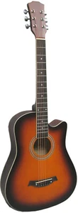 WESTERNGITARRE 38 ZOLL AKUSTIK GITARRE SUNBURST CW38SB CUTAWAY RANDEINLAGE - Bild 1 von 1