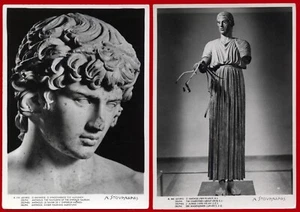 #61668 Delphi Greece circa 1950s. Lot of 2 vintage unused postcards STOURNARAS - Picture 1 of 4