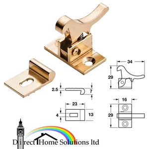 RESORTE DE CAPTURA DE CODO DE LATÓN PULIDO HAFELE DE ALTA CALIDAD CARGADO, PARA USO MANUAL L/R - Imagen 1 de 5