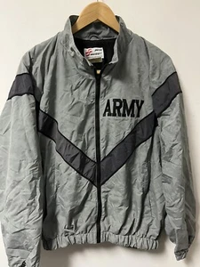 Army Windbreaker Jacket Men's S Small Reg Grey Jwod Skilcraft Reflective Zip - Picture 1 of 6