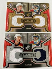 2005 06 SPX Winning Combos WC-FL  Bouwmeester + Roberto Luongo 10/99 + 216/350