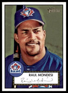2001 Topps Heritage Toronto Blue Jays Baseball Card #60 Raul Mondesi Black MINT - Picture 1 of 2