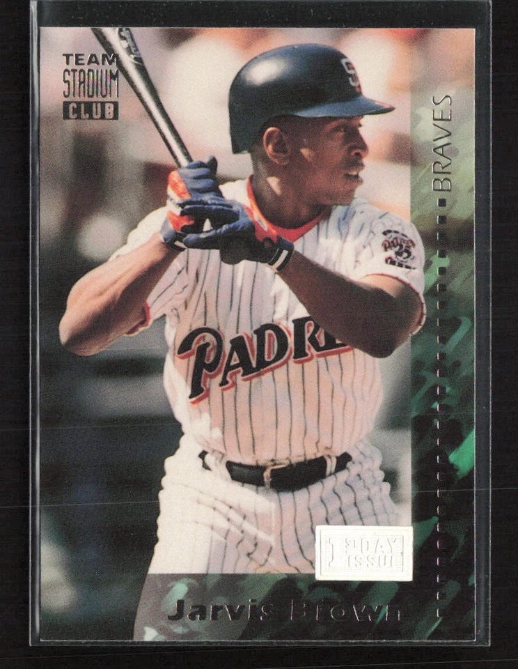 1994 Stadium Club Team First Day Issue #36 Jarvis Brown Atlanta Braves - Image 1 of 2