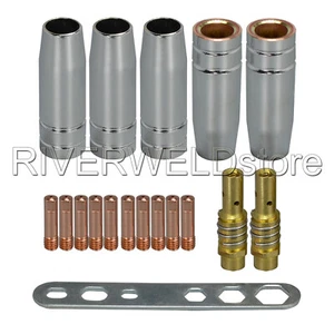 MB15 15AK Contact Tip 1.2mm M6 Tips Holder Difuser Shield Cup for B15 15AK 18pk - Picture 1 of 8