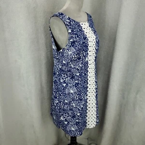 Lilly Pulitzer for Target Kleid Damen 16 Upstream Fisch Etuikleid Tank blau weiß - Bild 1 von 9