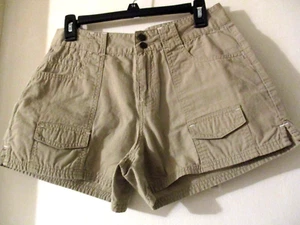 FASHION  BUG  ~ Cotton  Shorts ~ Khaki  ~ Size  10 ~ 7 Pockets - Picture 1 of 3